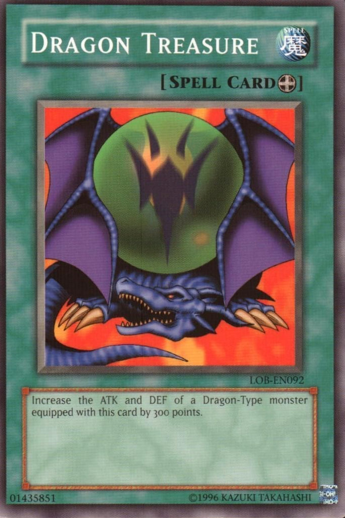 yugioh dragon equip cards Treasure [LOB-EN092] Common Bandai ST19 One Piece condition:nm Choose Your Size:24x16 English edition