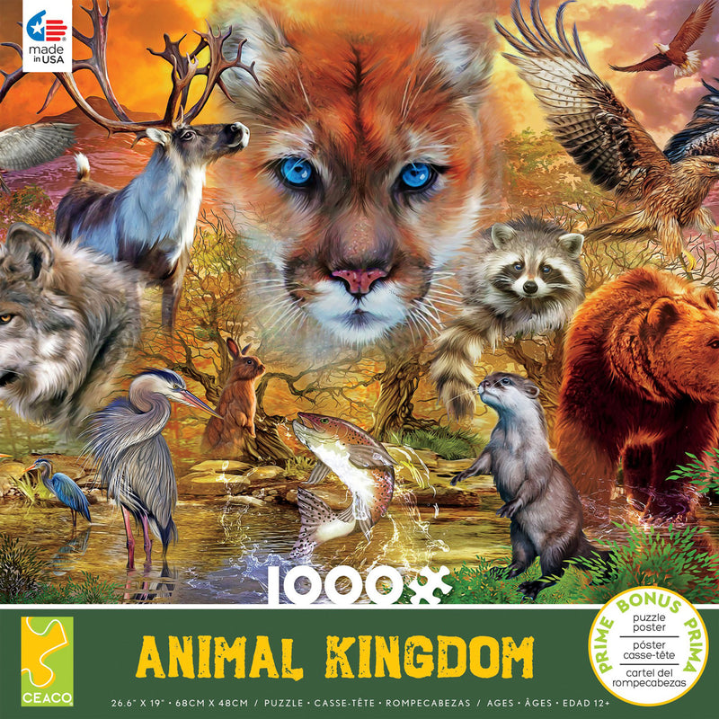 1000 Piece Puzzle: Animal Kingdom