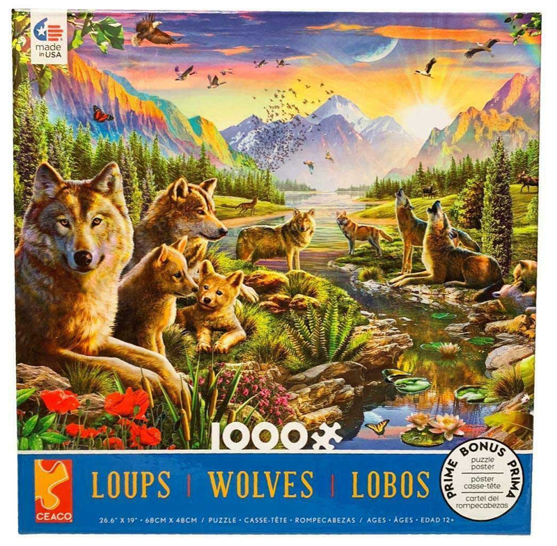1000 Piece Puzzle: Wolves Assortment