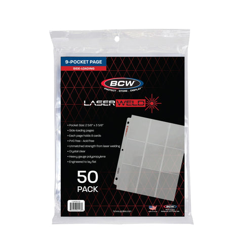 LaserWeld® 9-Pocket Page - Side Load (50 CT. Pack)