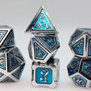 Alchemist Metals: Ice - Metal Rpg Dice Set