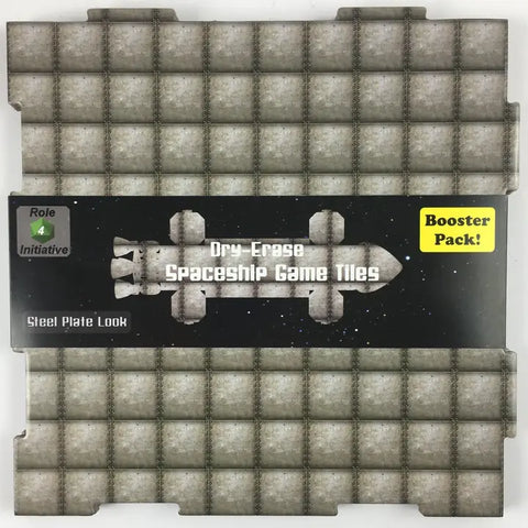 Dry-Erase Dungeon Tiles, Steel Plate, Space, Booster Pack