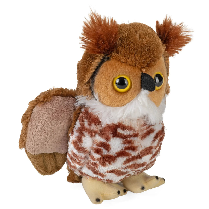 Hug'ems Great Horned Owl Stuffed Animal - 7"