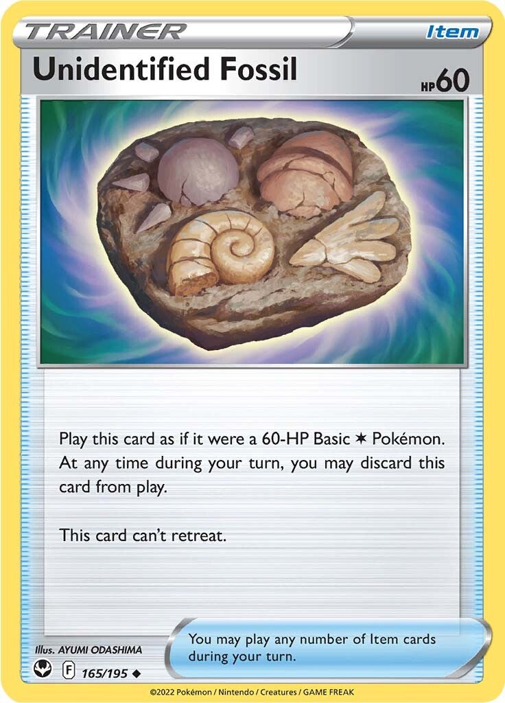 Unidentified Fossil (165/195) [Sword &amp; Shield: Silver Tempest]