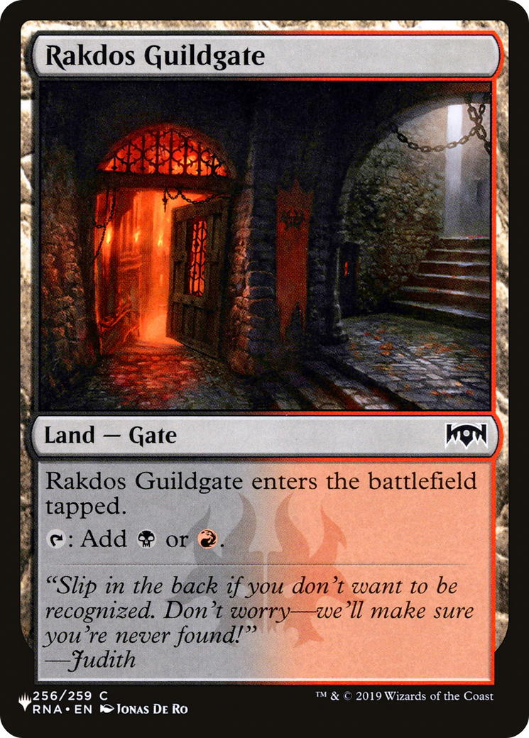 Rakdos Guildgate (256) [The List]