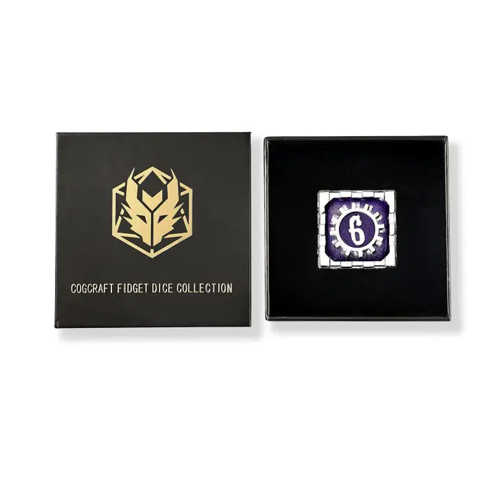 Mythic Size Cogcraft Fidget D -Chrononaut-Purple & Silver