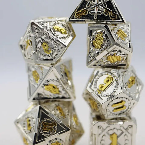Crossed Swords: Holy Sword - Metal Rpg Dice Set