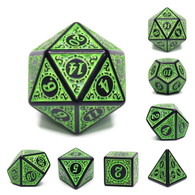 Magic Flame - Green Rpg Dice Set