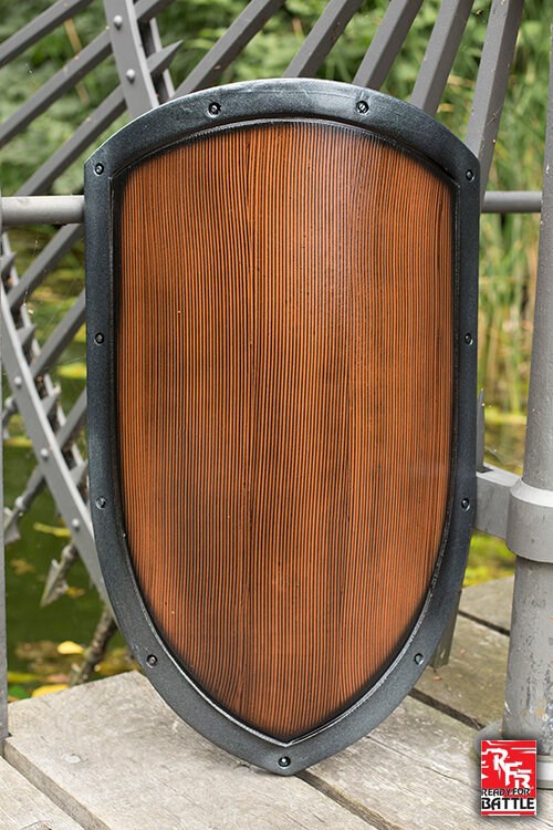 Ready for Battle Woodgrain LARP Kite Shield