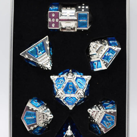 Dice 51: Interstellar Indigo - Metal Rpg Dice Set