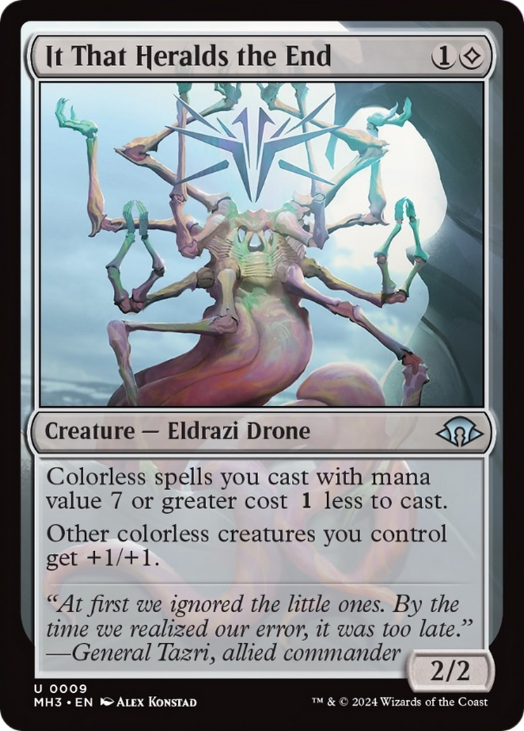 mtg modern horizons 3 card prices Eldrazi Linebreaker, (MH3) Price History card Collector Booster Sample Pack containing 2 alt It That Heralds the End