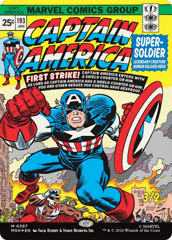 Captain America, Super-Soldier (Borderless) (0387) [Marvel Super Heroes]