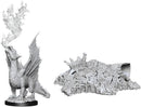 D&D Nolzur's Marvelous Miniatures: Gold Dragon Wyrmling & Small Treasure Pile