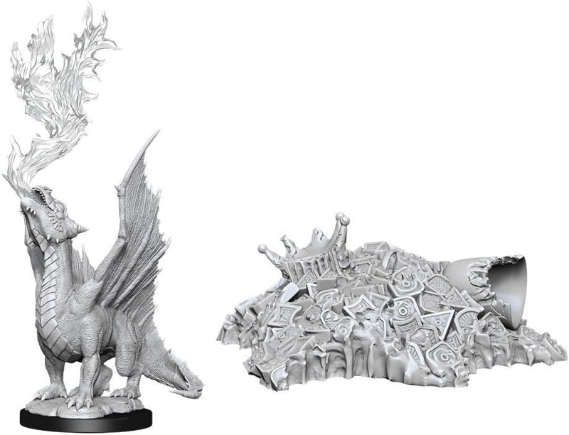 D&D Nolzur's Marvelous Miniatures: Gold Dragon Wyrmling & Small Treasure Pile