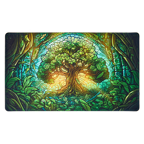 Playmat: Stained Glass- Mythical Forest