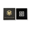 Mythic Size Cogcraft Fidget D6 - Diesel - Black & Silver