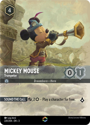 Mickey Mouse - Trumpeter (Enchanted) (220/204) [Into the Inklands]