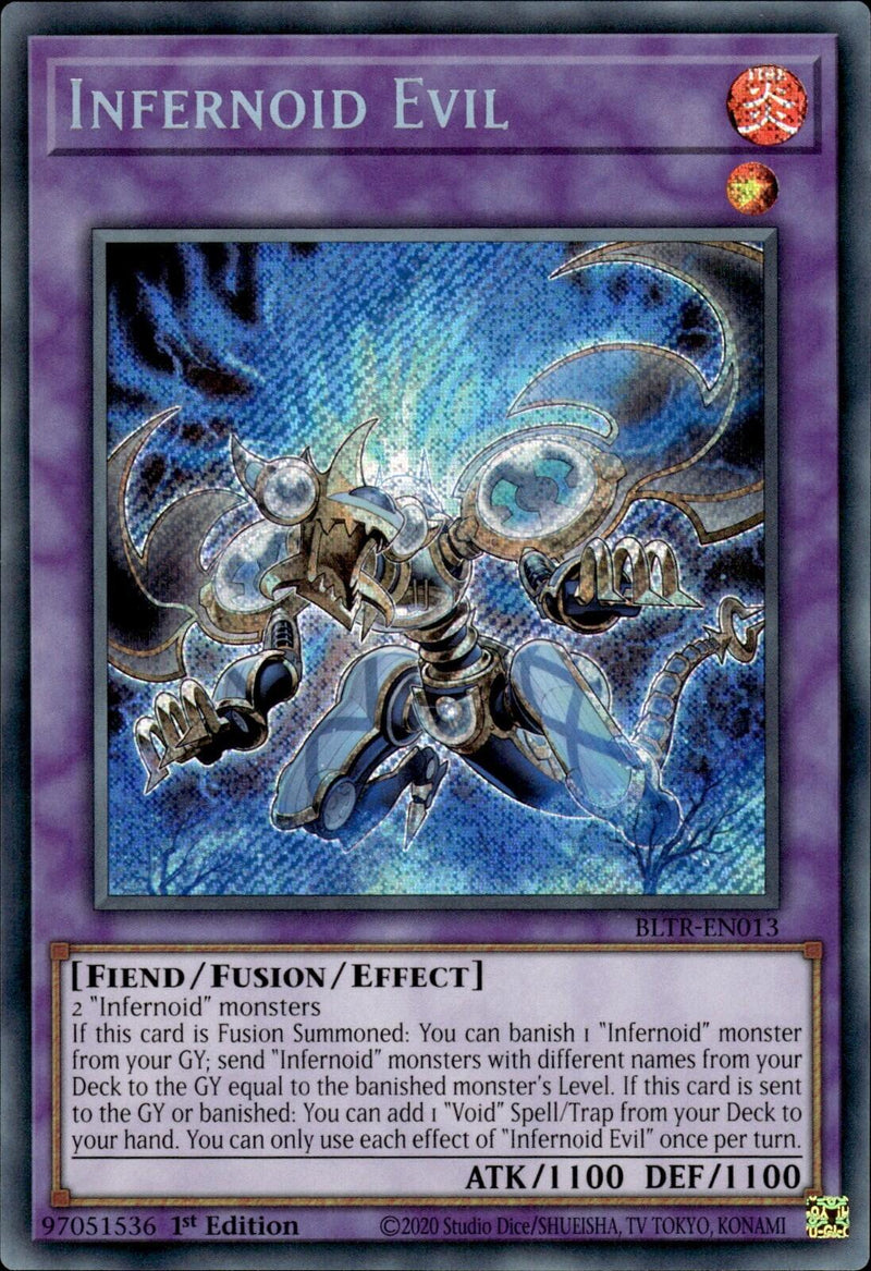 yugioh fiend trap cards Infernoid Evil [BLTR-EN013] Secret Rare