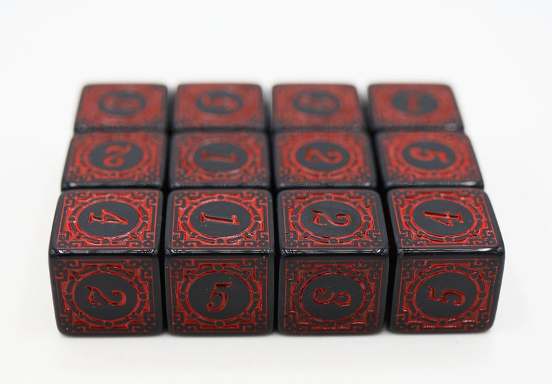 12 Piece D6's - Magic Burst