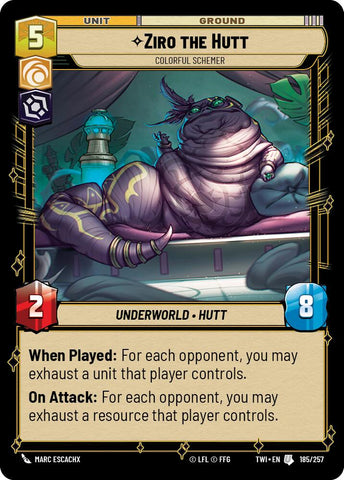 Ziro the Hutt - Colorful Schemer (185/257) (185/257) [Twilight of the Republic]
