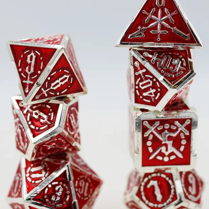 Crossed Swords: Sword of Hearts - Metal Dice Set