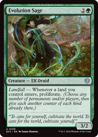 Evolution Sage [Lorwyn Eclipsed Commander]