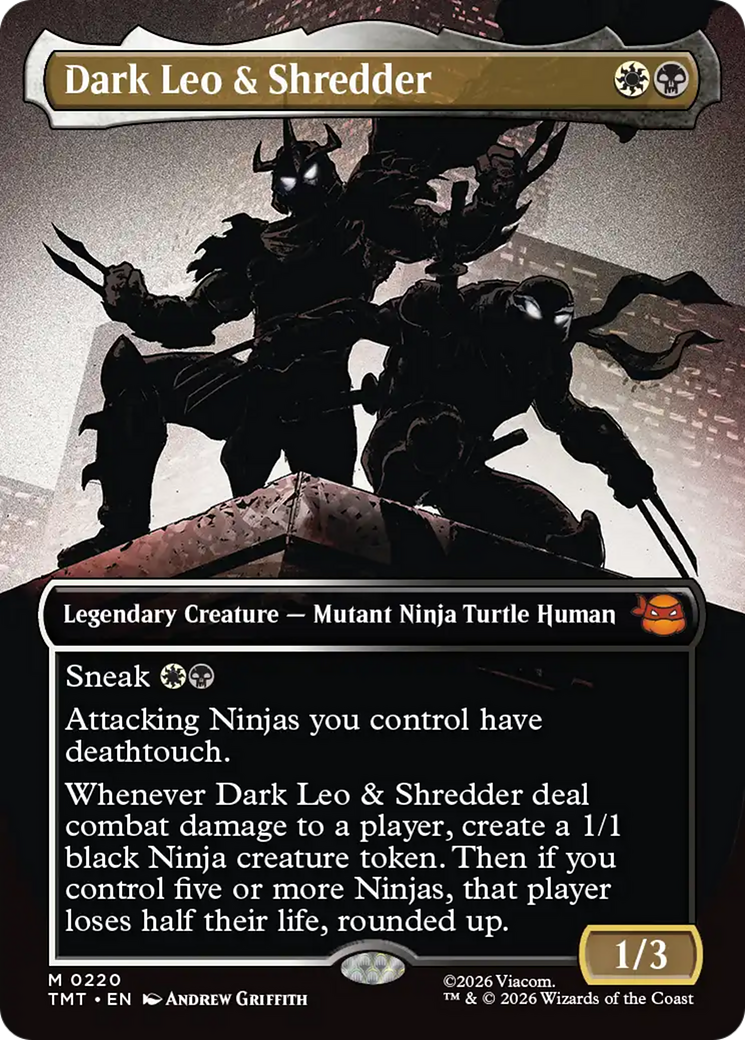 Dark Leo & Shredder (Borderless) [Teenage Mutant Ninja Turtles]