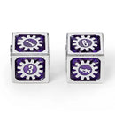 Cogcraft Fidget D6 - Chrononaut - Purple & Silver