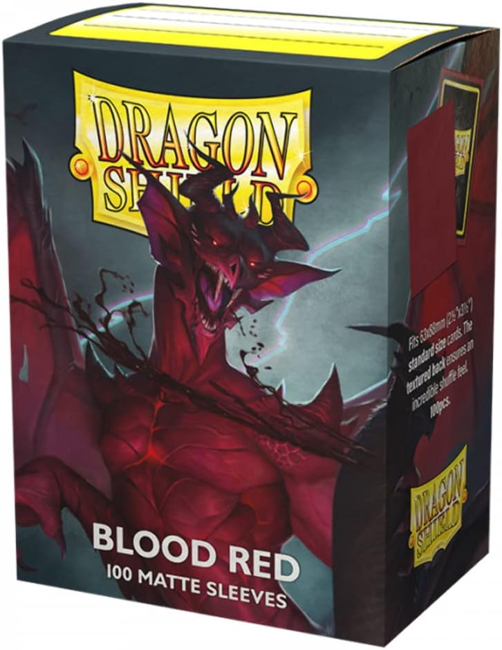 Dragon Shield Sleeves – Matte: Blood Red 100ct