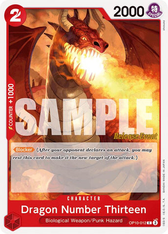 Dragon Number Thirteen [Royal Blood Release Event Cards]