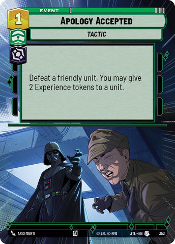 Apology Accepted (353) (Hyperspace) (353) [Jump to Lightspeed]