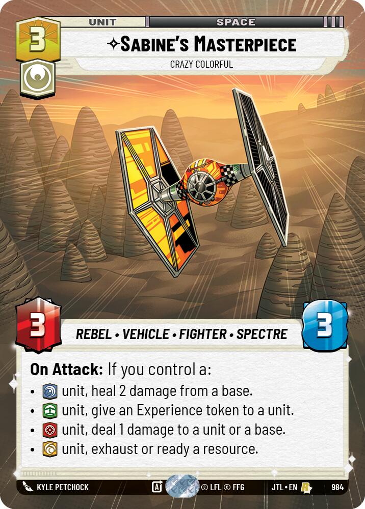 Sabine's Masterpiece - Crazy Colorful (984) (Hyperspace Foil) (984) [Jump to Lightspeed]