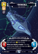 Invincible - Naval Adversary (1076) (Prestige Foil) (1076) [Jump to Lightspeed]