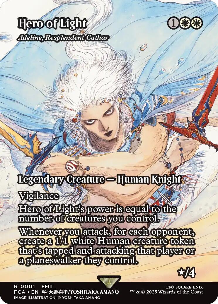 Hero of Light - Adeline, Resplendent Cathar (Showcase) [FINAL FANTASY : Through the Ages]
