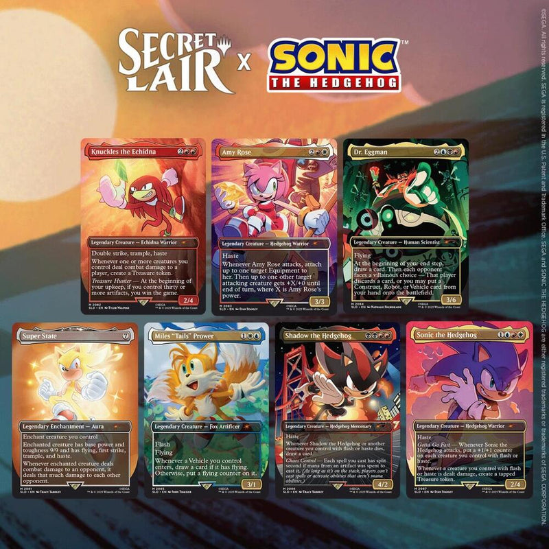 Secret Lair x Sonic the Hedgehog: Friends and Foes, Rainbow Foil Edition