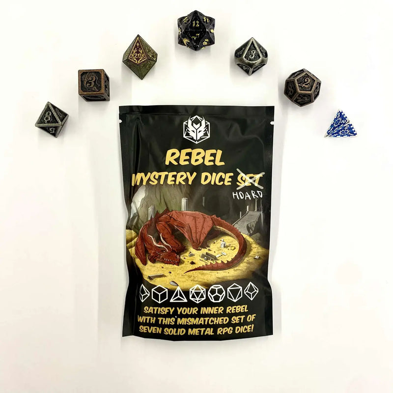Mystery Pack Full Set Non-Matching Solid Metal Dice