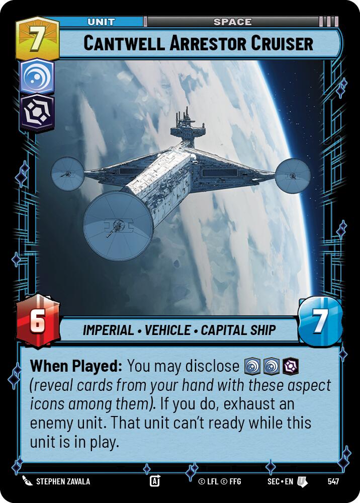 Cantwell Arrestor Cruiser (547) (Foil) (547) [Secrets of Power]