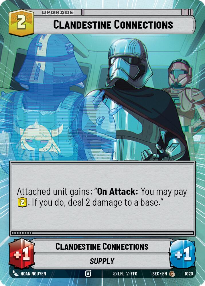 Clandestine Connections (1020) (Hyperspace Foil) (1020) [Secrets of Power]