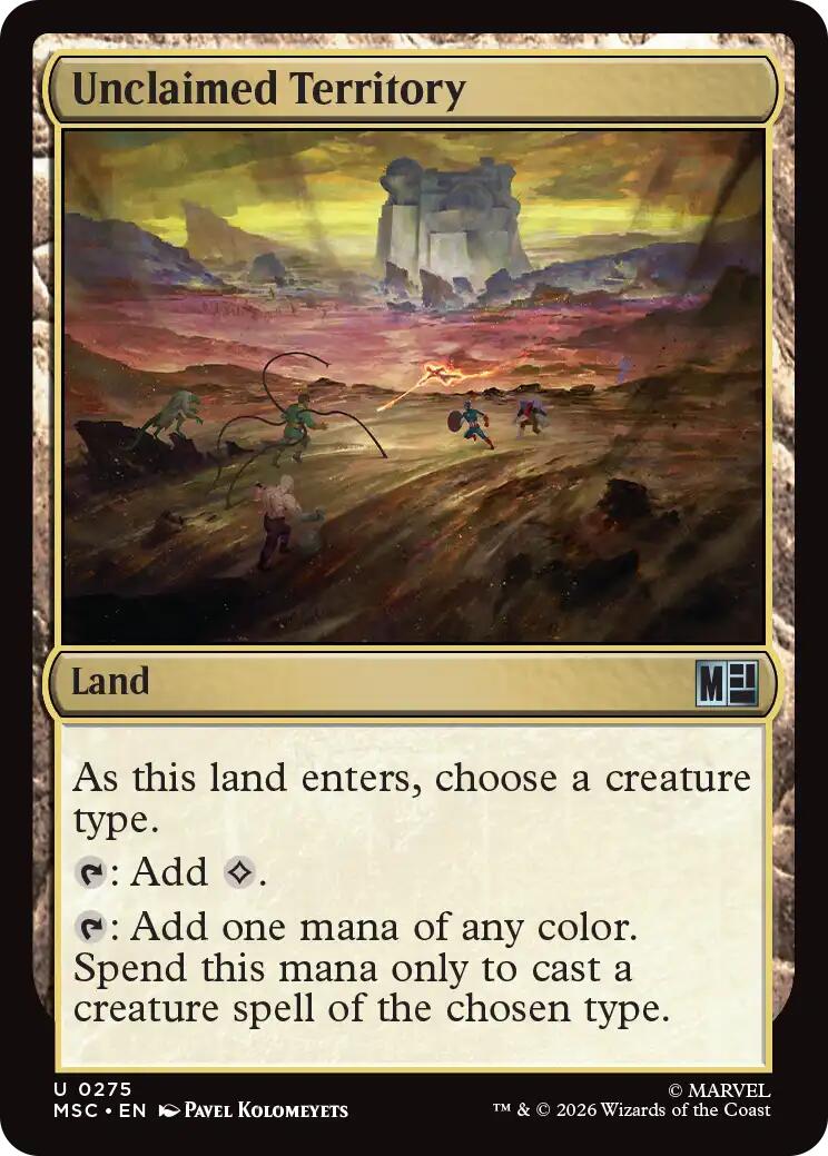 Unclaimed Territory (Surge Foil) [Marvel Super Heroes Commander]
