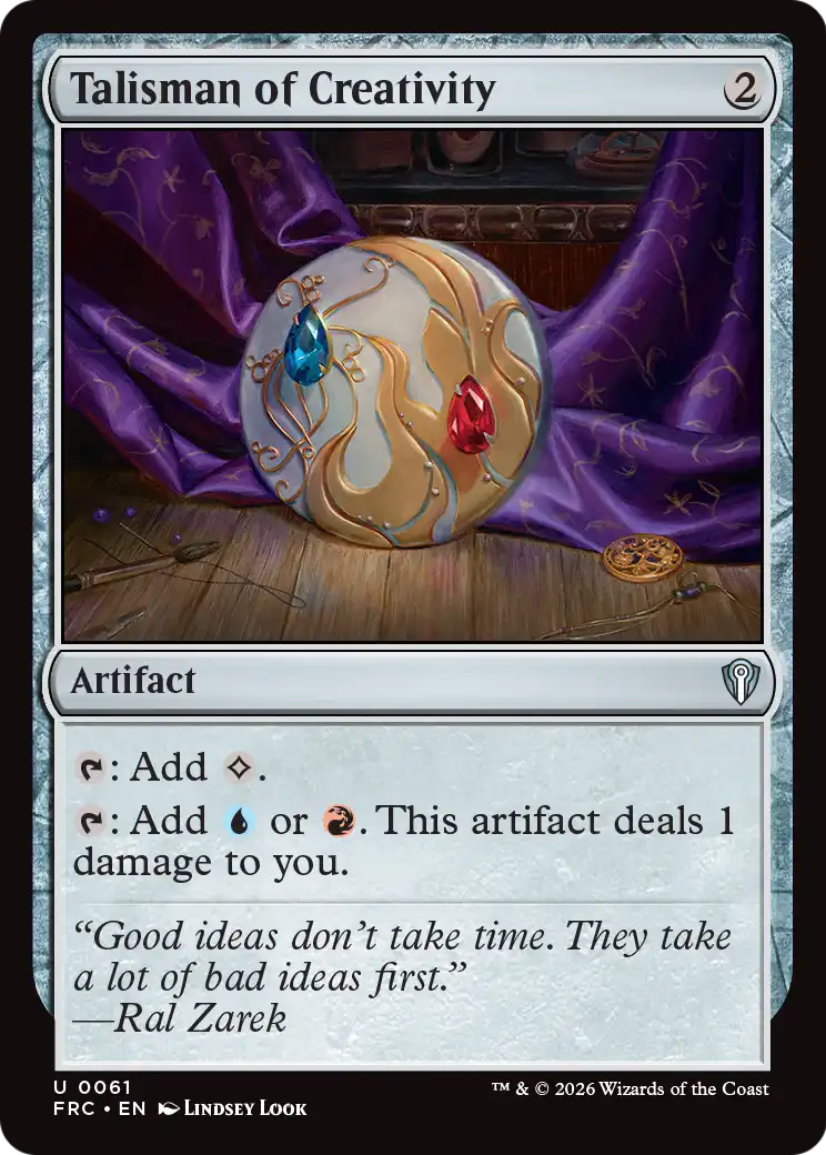 Talisman of Creativity [Reality Fracture Commander]