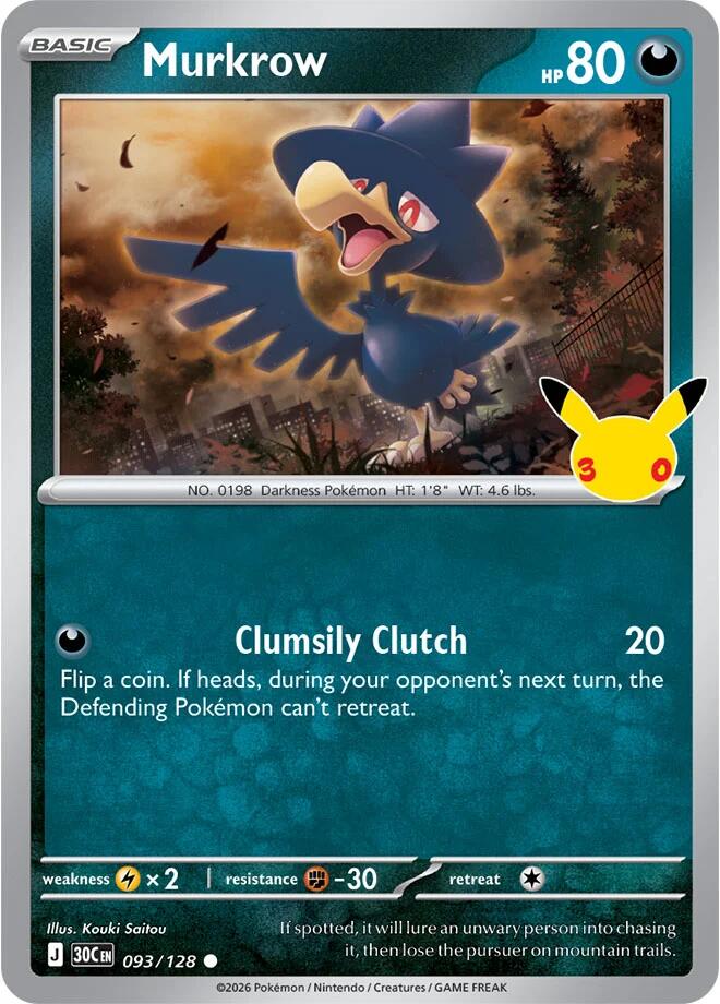 Murkrow (093/128) [Mega Evolution: 30th Celebration]