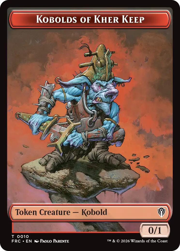 Kobolds of Kher Keep // Phyrexian Mite Double-Sided Token [Reality Fracture Commander Tokens]