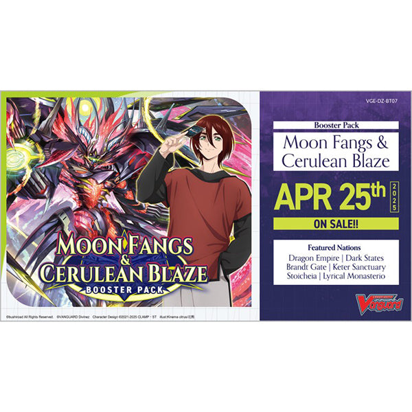 Cardfight Vanguard: Moon Fangs & Cerulean Blaze Booster Display