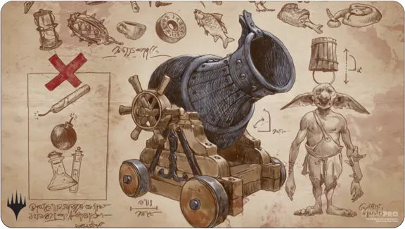 Playmat: Brothers War Schematic- Goblin Charbelcher
