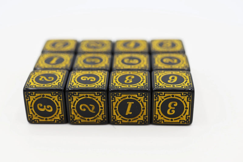 12 Piece D6's - Magic Burst