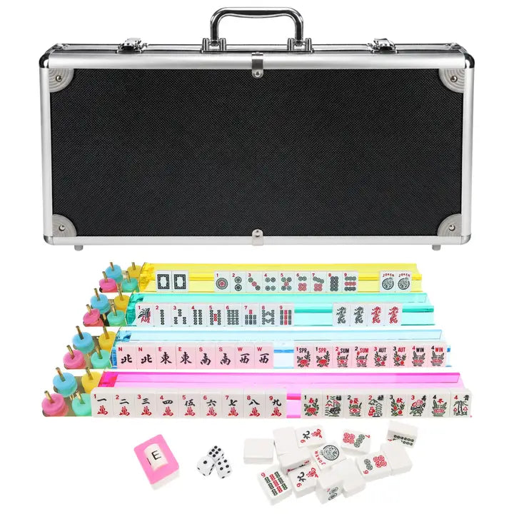 Black Aluminum Mahjong - American Style