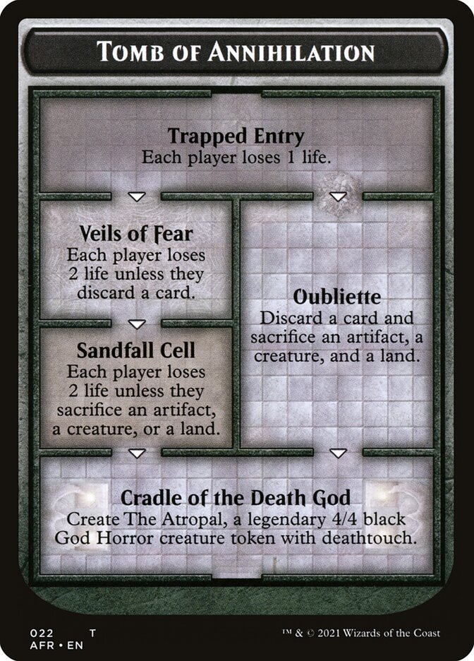 Dungeon of the Mad Mage // Tomb of Annihilation Double-Sided Token  [Dungeons & Dragons: Adventures in the Forgotten Realms Tokens]