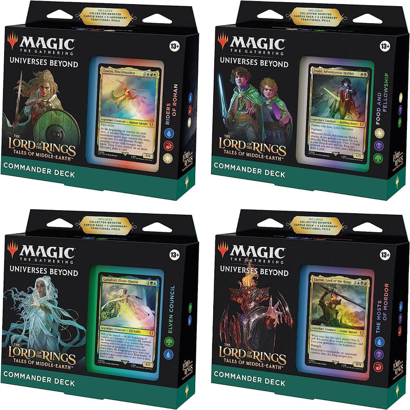 mtg food and fellowship commander deck MTG Deluxe Commander Kit - Lord Of The Rings