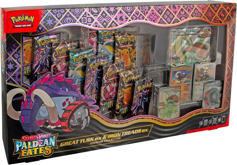 Scarlet & Violet: Paldean Fates - Great Tusk ex & Iron Treads ex Premium Collection