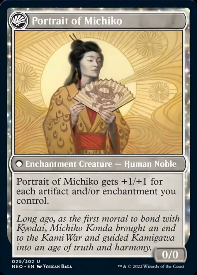 Michiko's Reign of Truth // Portrait of Michiko [Kamigawa: Neon Dynast Michiko's Reign of Truth // Portrait of Michiko [Kamigawa: Neon Dynast